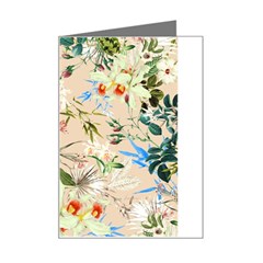 Textile Fabric Tropical Mini Greeting Card by Paksenen