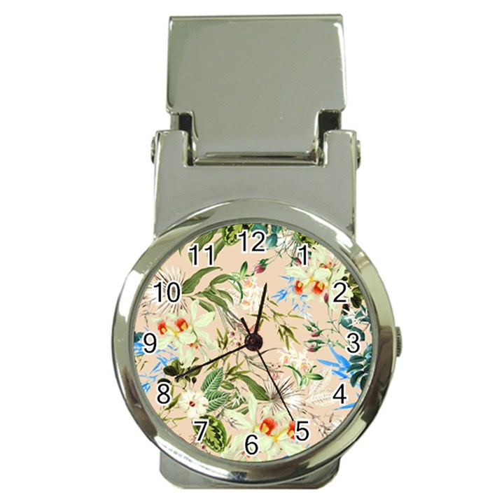 Textile Fabric Tropical Money Clip Watches