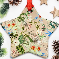 Textile Fabric Tropical Star Ornament (two Sides) by Paksenen