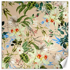 Textile Fabric Tropical Canvas 16  X 16  by Paksenen