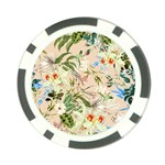 Textile Fabric Tropical Poker Chip Card Guard Back