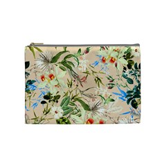 Textile Fabric Tropical Cosmetic Bag (medium) by Paksenen