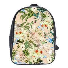 Textile Fabric Tropical School Bag (large) by Paksenen