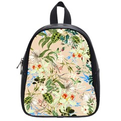 Textile Fabric Tropical School Bag (small) by Paksenen