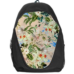 Textile Fabric Tropical Backpack Bag by Paksenen