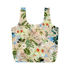 Textile Fabric Tropical Full Print Recycle Bag (m) by Paksenen