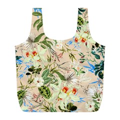 Textile Fabric Tropical Full Print Recycle Bag (l) by Paksenen