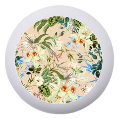 Textile Fabric Tropical Dento Box With Mirror