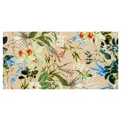 Textile Fabric Tropical Banner And Sign 4  X 2  by Paksenen