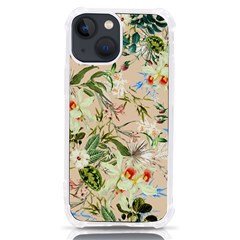 Textile Fabric Tropical Iphone 13 Mini Tpu Uv Print Case by Paksenen