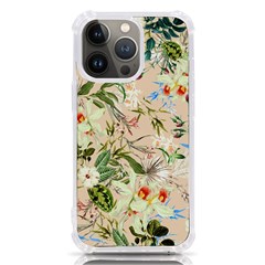 Textile Fabric Tropical Iphone 13 Pro Tpu Uv Print Case by Paksenen