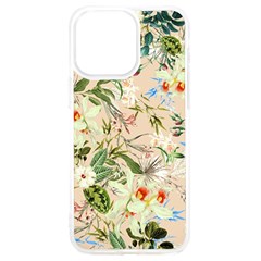 Textile Fabric Tropical Iphone 15 Pro Max Tpu Uv Print Case