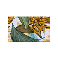 Monstera Palm Leaves Plants Sticker Rectangular (100 Pack) by Paksenen