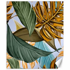 Monstera Palm Leaves Plants Canvas 8  X 10  by Paksenen