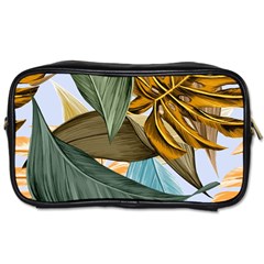 Monstera Palm Leaves Plants Toiletries Bag (two Sides) by Paksenen