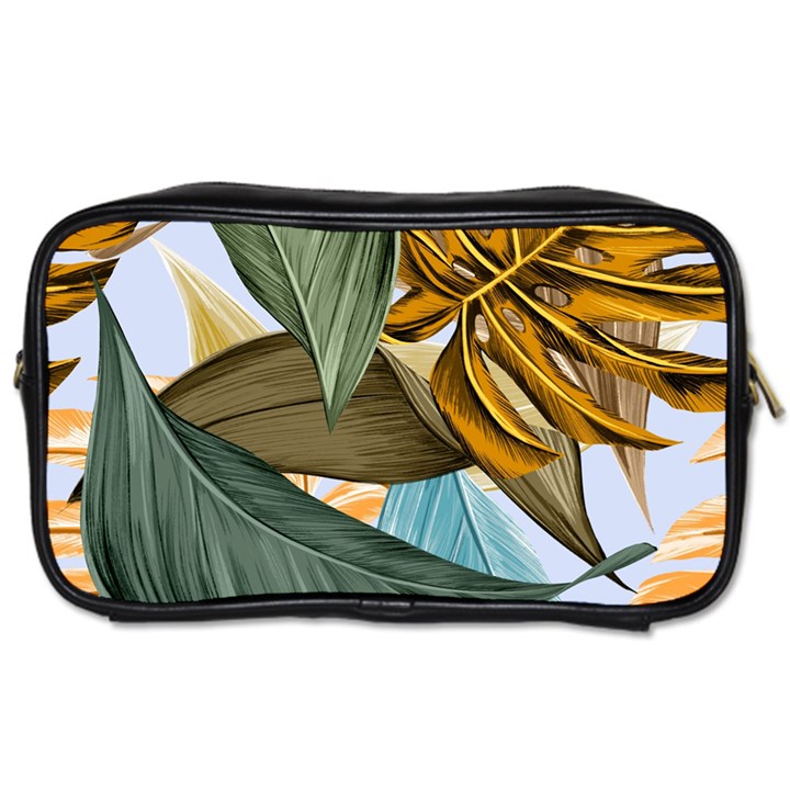 Monstera Palm Leaves Plants Toiletries Bag (Two Sides)