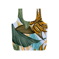 Monstera Palm Leaves Plants Full Print Recycle Bag (s) by Paksenen