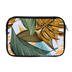 Monstera Palm Leaves Plants Apple Macbook Pro 17  Zipper Case by Paksenen