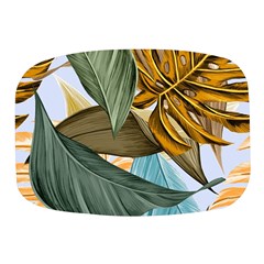 Monstera Palm Leaves Plants Mini Square Pill Box by Paksenen