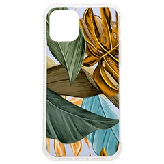 Monstera Palm Leaves Plants Iphone 12/12 Pro Tpu Uv Print Case by Paksenen