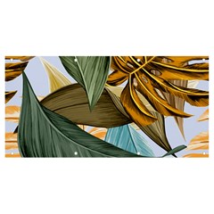 Monstera Palm Leaves Plants Banner And Sign 8  X 4  by Paksenen