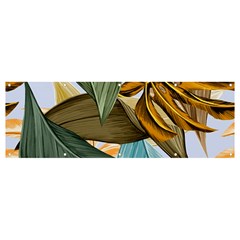 Monstera Palm Leaves Plants Banner And Sign 12  X 4  by Paksenen