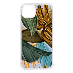 Monstera Palm Leaves Plants Iphone 14 Plus Tpu Uv Print Case by Paksenen