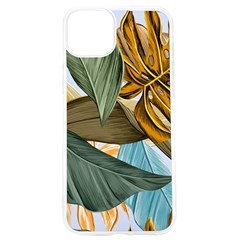 Monstera Palm Leaves Plants Iphone 15 Pro Tpu Uv Print Case by Paksenen