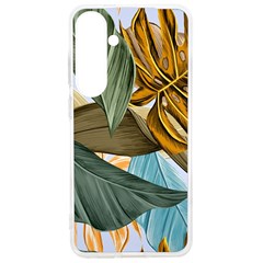 Monstera Palm Leaves Plants Samsung Galaxy S24 Ultra 6 9 Inch Tpu Uv Case by Paksenen