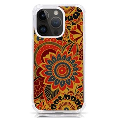 Bright Seamless Pattern With Paisley Mehndi Elements Hand Drawn Wallpaper With Floral Traditional In Iphone 14 Pro Tpu Uv Print Case by Ket1n9