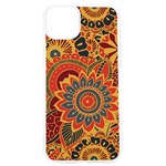 Bright Seamless Pattern With Paisley Mehndi Elements Hand Drawn Wallpaper With Floral Traditional In iPhone 15 Pro TPU UV Print Case Front