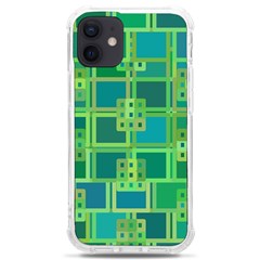 Green Abstract Geometric Iphone 12 Mini Tpu Uv Print Case	 by Ket1n9