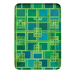 Green Abstract Geometric Rectangular Glass Fridge Magnet (4 Pack)