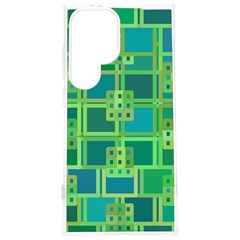 Green Abstract Geometric Samsung Galaxy S24 Plus 6 7 Inch Tpu Uv Case by Ket1n9