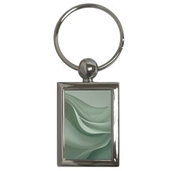 Silky Sage Abstract Elegant Print Design Key Chain (rectangle) by dflcprintsclothing