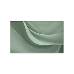 Silky Sage Abstract Elegant Print Design Sticker (rectangular) by dflcprintsclothing