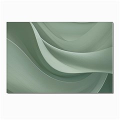 Silky Sage Abstract Elegant Print Design Postcards 5  X 7  (pkg Of 10) by dflcprintsclothing