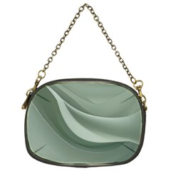 Silky Sage Abstract Elegant Print Design Chain Purse (one Side)