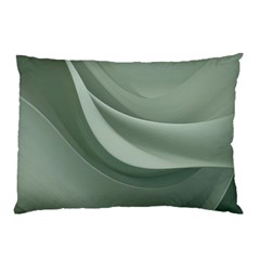 Silky Sage Abstract Elegant Print Design Pillow Case by dflcprintsclothing