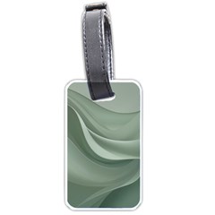 Silky Sage Abstract Elegant Print Design Luggage Tag (one Side) by dflcprintsclothing