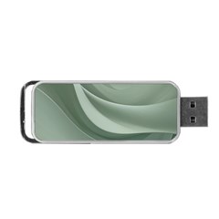 Silky Sage Abstract Elegant Print Design Portable Usb Flash (two Sides) by dflcprintsclothing