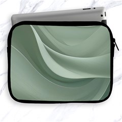 Silky Sage Abstract Elegant Print Design Apple Ipad 2/3/4 Zipper Cases by dflcprintsclothing