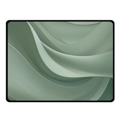 Silky Sage Abstract Elegant Print Design Two Sides Fleece Blanket (small) by dflcprintsclothing