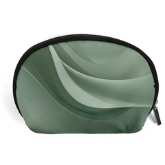 Silky Sage Abstract Elegant Print Design Accessory Pouch (large)