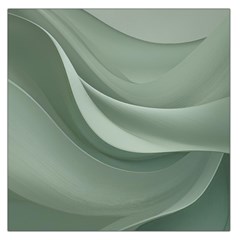 Silky Sage Abstract Elegant Print Design Square Satin Scarf (36  X 36 )