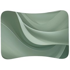 Silky Sage Abstract Elegant Print Design Velour Seat Head Rest Cushion by dflcprintsclothing