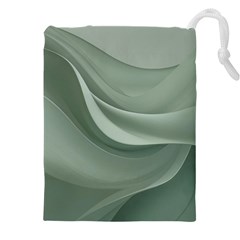 Silky Sage Abstract Elegant Print Design Drawstring Pouch (5xl)