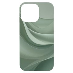 Silky Sage Abstract Elegant Print Design Iphone 14 Pro Max Black Uv Print Case by dflcprintsclothing