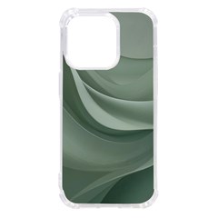 Silky Sage Abstract Elegant Print Design Iphone 14 Pro Tpu Uv Print Case by dflcprintsclothing