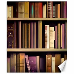 Books Bookshelves Office Fantasy Background Artwork Book Cover Apothecary Book Nook Literature Libra Canvas 8  X 10  by Posterlux